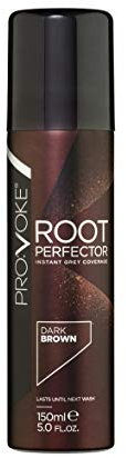 PRO:VOKE Root Perfector Dark Brown Instant Root Touch Up Spray 150 ml | Doppelte Standardgröße [bis zu 50 Anwendungen pro Dose]