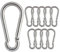 Ersatz-Karabiner Set für Resistance Bands Widerstandsbänder - 10 Stück Ersatzkarabiner für Expander Tubes Bänder, Griffe, Türanker, Fußschlaufen - Fitness Band Fitnessbänder Fitnessband
