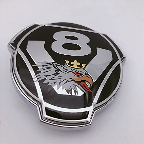 1 STÜCK Schwarz Custom Griffin V8 Für Scania Truck Kühlergrill Grille Emblem Haube Abzeichen Aufkleber 1401610