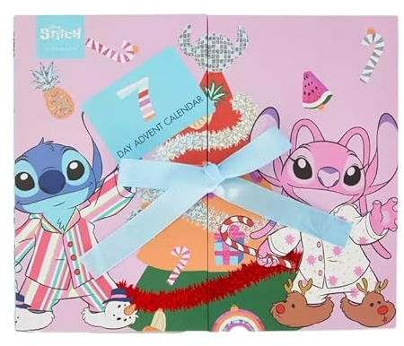 Disney Lilo und Stitch-Adventskalender, Angel-Weihnachtskalender, ideal als Geschenk, 7-Tage-Countdown