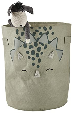VERTBAUDET Kinderzimmer Aufbewahrungskorb XL „Kleiner Dino“ blau/grün ONE SIZE