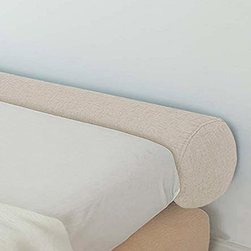 Xpnit Langes Lückenkissen, runde Rolle, weiches Zylinderkissen, Sofa-Armlehnen-Unterstützung zum Schlafen, Schwangere, Nachttischschutz (10 x 100 cm, Beige)
