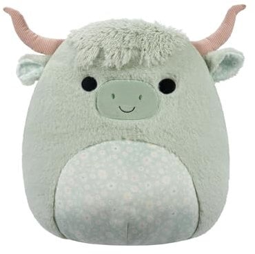 Jazwares Squishmallows Iver die Highland-Kuh 40 cm, offizielles Plüsch, superweiches Kuscheltier