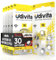 30 Pile Per Apparecchi Acustici Udivita Misura 10 Batterie Zinco Aria - 5 Blister da 6 Pile
