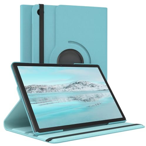 EAZY CASE - Tablet Hülle für Samsung Galaxy Tab A9 Plus Schutzhülle 11 Zoll Smart Cover Tablet Case Rotationcase zum Aufstellen klappbar 360° drehbar mit Standfunktion Tasche Kunstleder in Blau