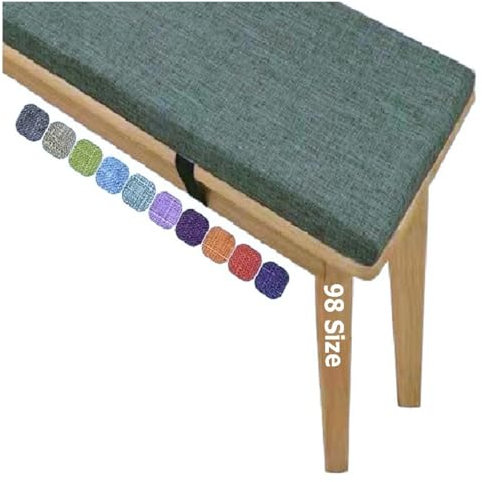 5cm Dick Miecoae Sitzkissen Bank, outdoor bankauflage, Schaumstoff Polster Sitzauflage Bank, Sitzpolster Outdoor Mit Abnehmbarem Bezug, Sitzkissen für Bank, Rutschfestes Bankkissen(Grey T-5cm,90x50 cm