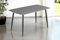 SAM Esstisch 140 x 80 cm Milano, grau Matte Keramikplatte, Esszimmertisch/Keramiktisch mit runden Ecken, 4-Fuß-Gestell aus Metall Schwarz, pflegeleichter Tisch aus Keramik