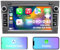 Autoradio für Opel Astra Corsa Zafira, Android 13 System 2G+32GB mit GPS-Navigation CarPlay Android Auto WLAN Bluetooth MirrorLink, 7-Zoll-Touchscreen FM-Radio Lenkradsteuerung, Grau