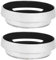 Mtlavishness Camera Replacement 10x9x4 2pcs Aluminum Alloy 52mm Silver Camera Metal Lens Hood Replacement for