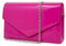 Emila Pochette fucsia di vernice lucida elegante cerimonia da donna ragazza borsa a mano piccola clutch bag borsetta giorno matrimonio comunione battesimo Fuxia primavera estate 2025
