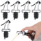 5 Pcs Oil Pourer Spout Oil Bottle Pourer with Dust Caps Leakproof Liquor Spirit Drinks Pourers for Wine Olive Oils Coffee Syrup Vinegar Bottles Bottle Pourers for Spirits Flip Tops