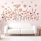 Wandtattoo Pusteblume, Löwenzahn Wandsticker, Pusteblume Wandtattoo Blumen Wandaufkleber Blumen Wandaufkleber Schlafzimmer für Küche Bad Flur Fenster Tür