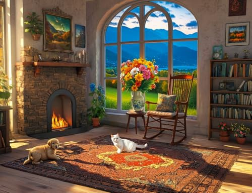 TOTBLISS 1000 piece jigsaw puzzles for adults Jigsaw Puzzles for Adults 1000Pcs Challenging Puzzle Games Premium High Resolution Landscape relaxing large floor brain teaser stress relief Gift Guide