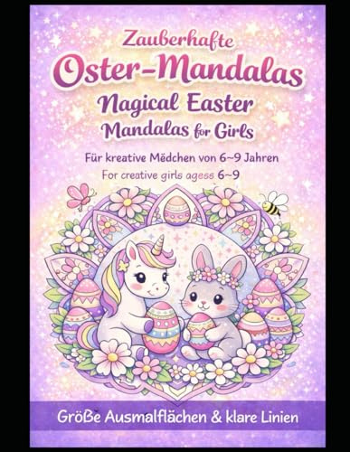 Osterzauber: Zauberhafte Oster-Mandalas für Mädchen, Für kreative Mädchen von 6–9 Jahren, Enchanting Easter Mandalas for Girls, For Creative Girls ... Years (Zauberhafte Mandalas für Herz & Seele)