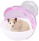 Hamster Badezimmer Acryl kleintiersand Badezimmer hängender Kleintierkäfig Externe Badezimmer Toiletten Meerschweinchen Badehaus(Pink)