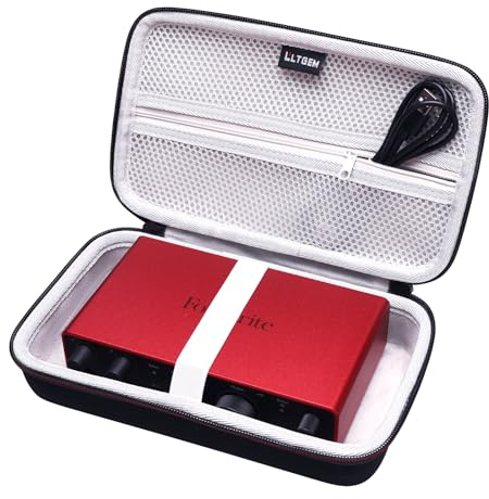 LTGEM EVA Hard Case for Focusrite Scarlett 4i4 (3rd Gen) USB Audio Interface with Pro Tools - Travel - Protective Carrying Storage Bag