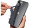 Sinjimoru Silicone Phone Strap, C-shaped Loop Holder, with Clip for iPhone, Samsung and More - Navy