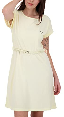 Alife and Kickin Damen NoraAK Dress Sommerkleid Kleid, Butter, M