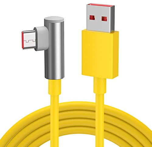 Cable USB C 1M,ACAGET 65W 6 A Cable USB C 90 Grados,Cable de carga de 120 W para Xiaomi 12 11T Pro,Cable USB C Turbo Carga Rápida para Xiaomi Pad 5/12/11T/Mi 11Ultra/10T Lite Redmi Note 11 Pro POCO X3