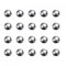 sourcing map 500pcs 9.5mm Carbon Steel Bearing Balls Precision Polished