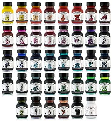 Octopus Write and Draw Ink Set, wasserfeste Tinte zum Schreiben und Zeichnen, Kalligraphietinte, Zeichentusche für Füllhalter, 38 x 50 ml
