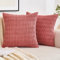 EMEMA Kordsamt Kissenbezüge Dekorative Sofakissen Moderne Kissenhüllen 45x45 cm Dekokissen Weicher Zierkissenbezug für Wohnzimmer Sofa Schlafzimmer 2er Set Marmelade