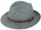 Sombrero de paja Bogarthut Verano Sombrero de sol de 100% papel aplastable especialmente ligero, flexible, agradable a la piel y cómodo, Vaqueros Jaspeados 2, XL
