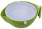 Flisdtry Colino in plastica e scolapasta per frutta e verdura (verde)