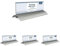 EUROPEL 350087-Tisch-Namensschild, Aluminium Acryl, 61 x 210mm. (Packung mit 4)