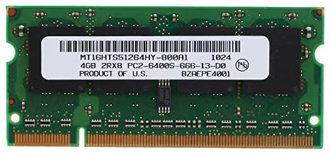 Tooteeru 4GB DDR2 Laptop Ram 800Mhz PC2 6400 SODIMM 2RX8 200 Pins for AMD Laptop Memory
