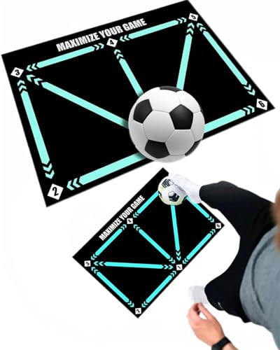 Soccer Training Mat,Football Footstep Training Mat,Football Door Mat Anti-Skid Carpet for Corner Football Field Ground,Dribble Silent Sports Auxiliary Props,Training Pace Ball Control Player Equipment