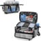 Rexmica Fishing Tackle Bag with EVA Hard Bottom and Rod Holder, Water-Resistant Fishing Tackle Storage Bag Case for Lure Boxes, Other Gear or Equipment, Fishing Rod Bag Holds 1 Rod (Bag Only)