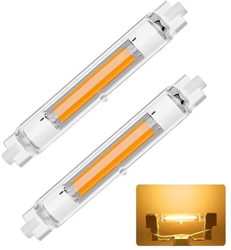 R7S LED 118mm Dimmbar 30W Lampen, R7S LED 118mm Glühbirne Ersatz für 300W Halogen Leuchtmittel, R7 S Stab Warmweiß 3000K 3000LM Kein Flackern, 360°Abstrahlwinkel Stab, 2PCS