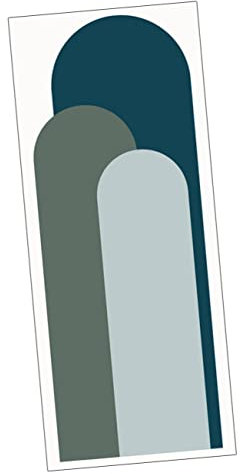 TOBBOMEY Geometric Wall Stickers Large PVC Wall Decal Peel and Stick for Bedroom