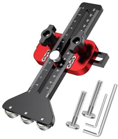 Guide de gabarit pour scie circulaire sur table, pour coupes répétitives de bandes étroites,compatible avec les rainures en U de 9,5mm x 19mm et les rainures en T de 6,35mm x