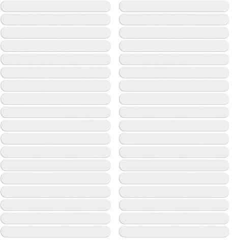 YHTCC 36 PCS Non Slip Bath Stickers, Safety Anti Slip Bath Stickers, Transparent Bath Stickers Non Slip, for Bathroom Bathtub Staircase Floor (20mm * 200mm)