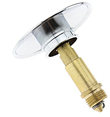 Set Tappo di scarico, con bottone a pressione, completo di vite scanalata, per bagno, cucina, lavandino
