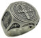St. Benedikt Sterling Silber 925?Christian Bistum Exorzismus Herren Ring, Demon Schutz, Ghost Hunter - 59 (18.8)