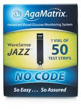 WaveSense Jazz - NO CODE -Blood Glucose test strips (x50)