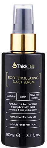 ThickTails Sérum Capilar Sin Aclarado Estimulante de Raíces – 100 ml | Fortalece, Nutre y Revitaliza el Cabello | Con Cafeína, Biotina y Péptidos | Reduce la Caída, Rotura y Afinamiento