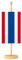 Vispronet® Tischbanner Thailand Nationalfahne Set ✓ Fahne & Ständer ✓ Kordel-Rand