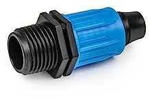 Bradas 0193 Raccord de tuyau en PE 16 mm Raccord AG 1/2