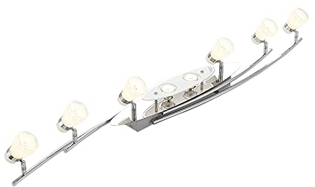 Lindby Strahler Danil (Modern) in Alu aus Metall (6 flammig, G9) - Deckenlampe Deckenleuchte Lampe Spot Wohnzimmerleuchte