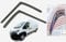 OEMM Windabweiser für Citroen Relais Jumper, Peugeot Boxer, Fiat Ducato, 2006 bis 2020, Acrylglas, 2 Stück