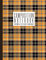 Composition Notebook: Halloween Fall Autumn Tartan Plaid, 104 pages, 7.44 x 9.69, wide-ruled, with page numbers