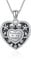 SOULMEET Herz-Medaillon-Halskette für Frauen, S925 Sterlingsilber, Schmetterlings-Blumen-Medaillon-Anhänger, der Bilder für immer in meinem Herzen hält, personalisierter Schmuck