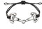 DIMACCI ARMBAND - PONY (Schwarz + Edelstahl)