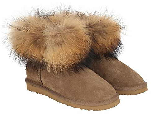 OOG Ob0544, Stivali da Neve Donna, Cachi, 37 EU