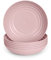 Juego de 6 Platos de Plastico Duro Reutilizables e Irrompibles para Fiestas y Eventos. Classic Rosa (Semi-Hondos 19 cm)