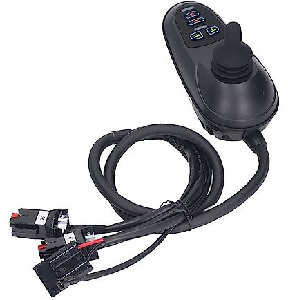 Controlador de Palanca de Mando para Silla de Ruedas Eléctrica DC24V 50A con Freno Electromagnético y Conector Ayuda de Movilidad para Silla Eléctrica Motorizada y Controlador
